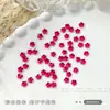 Pedras Strass de Fundo Plano Flor de Ameixa para Nail Art, Pequenas Flores Coloridas Brilhantes Decorações de Unhas, Unhas Brancas e Rosas, Strass K9 Atacado
