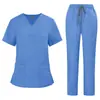 Comercio Exterior Belleza SPA Hospital de Mascotas Quirófano Dental Ropa para Lavarse las Manos Traje Dividido Multicolor Tallas Grandes para Hombres y Mujeres