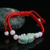 Pulsera de cuerda roja de jade pulsera cuerda tejida a mano puesto de venta al por mayor producto de Yiwu pequeño bienestar