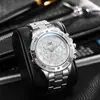 Relojes para hombre de moda transfronterizos relojes para hombre esfera azul Everbright banda de acero reloj de cuarzo fabricantes en stock al por mayor