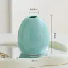 Estilo ins flor de tulipán artificial adorno de escritorio flor de margarita pequeña flor falsa jarrón de cerámica crema decoración de sala de estar dormitorio