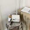 Bolso Cuadrado Pequeño de Moda de Color Sólido 2026, Versátil y Elegante, Bolso de Hombro Estilo Chanel para Mujer, Bolsos de Cadena, Bolso de Lujo Ligero para Mujer