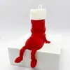 Decoraciones Navideñas y de Halloween Fantasma para Fiestas Impresas en 3D Transfronterizas con Articulaciones de Pierna Móviles, Modelo de Mini Escena