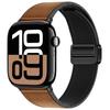 Adecuado para Correa de Apple Watch Ultra 0.15kg Sección Hebilla Magnética Doble Correa de Cuero de Silicona Correa Apple Iwatch11