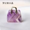 Venta caliente ágata natural jade cristal Ojo de Tigre bolso geométrico decoración de escritorio DIY adornos tallados
