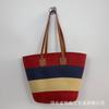 Nova Moda Bolsa Balde Tecida com Texto Grande Capacidade Commuter Bolsa de Ombro de Mão Bolsa Transversal Feminina Nova Corrida