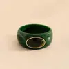Pulsera ovalada de acrílico con degradado transfronteriza europea y americana, pulsera de estilo étnico vintage, joyería de nicho de alta gama al por mayor