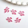 Nuevos accesorios para uñas de flor de lirio de cristal de hielo con tallado suave, resina degradada, flor de simulación, accesorios para uñas súper hada DIY