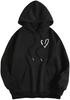 [Código Europeo Transfronterizo] SweatyRocks Blusa Casual de Manga Larga con Estampado de Corazones para Mujer