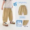 Pantalones de Algodón Jerry Baby para Niños Pantalones de 3/4 para Niños Pequeños Finos de Verano 2026 Ropa de Verano Nueva para Bebés Niños