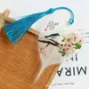 Marcador de Página Estilo Chino con Nervadura de Hoja de Bodhi Serie de Flores y Pájaros Creativo DIY para Estudiantes Marcador de Regalo Antiguo para Enviar a Personas Regalos