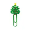 Marcadores de página de PVC fluorescentes luminosos, à prova d'água e anti-dobras, marcadores coloridos, presentes criativos de papelaria de Natal, adequados para leitura e escrita em diário