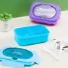 Simple Lonchera de Plástico para Estudiantes, Lonchera Ligera Compartimentada de Acero Inoxidable de Grado Alimenticio, Juego de Vajilla y Botella de Agua para Oficinistas