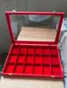 Caja Negra a Prueba de Polvo con 18 Compartimentos para Joyas, Collares, Anillos, Pendientes, Pulseras y Artículos de Colección, con Tapa