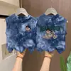 Camiseta sin mangas teñida anudada 100% algodón para niños y niñas 2026 Verano Chaleco Fresco y Elegante para Niños Mayores, Top Versátil a la Moda