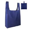 Ponto de fábrica 210D portátil dobrável eco-friendly saco de compras casa supermercado saco de poliéster colete saco