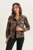 Moda para Mujer Primavera Otoño Chaqueta de Mezclilla Diseño de Botones con Bolsillos con Solapa Chaqueta de Mezclilla Retro de Manga Larga