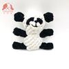Brinquedo para Animais de Estimação de Corda de Algodão Tecido à Mão Forma de Animal Realista Fabricante Atacado Amazon Brinquedo para Cachorro Corda de Roer Nó
