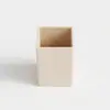 Portalápices cuadrado de silicona exclusivo transfronterizo para escritorio de oficina y sala de estudio, contenedor de bolígrafos creativo, adorno de escritorio para estudiante, caja de almacenamiento de papelería
