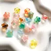 Contas Estrela de Cinco Pontas Coloridas Transparentes em Acrílico Material DIY Feito à Mão Miçangas para Corrente de Celular Acessórios Contas Soltas Infantis