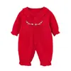 Enterizo Festivo Rojo para Bebé Estilo Princesa para Abrigo, Elegante Conjunto Ceremonial Estilo Chino, Producto Nuevo, Clase A