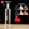 Botellas de Vino Transparentes de Vidrio al por Mayor, Botellas para Licores de Material Blanco Cristalino, Botellas de Vino Vacías, Botellas de Whisky, Botellas de Licores Extranjeros, Botellas de Vino Casero