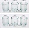 Castiçal de Vidro de Parede Espessa Doméstico Simples Moderno Ornamentos Castiçal Copo para Vela de Aromaterapia Porta-Velas para Ambiente Romântico