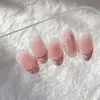 YITU Adesivo de Unha Artística Floral Pequeno com Laço em Relevo de Formiga Simples Fofo Doce Decorativo YT5388