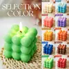 Velas Perfumadas Sadoer Cubo de Rubik Todo en Inglés Velas de Celebración Colorida Fiesta Cumpleaños Comercio Exterior Transfronterizo Venta al por Mayor