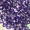 Suministro flor de coche de fondo puntiagudo gema artificial CZ morado rojizo ovalada piedra desnuda joyería con piedra suministro de fábrica de piedras