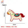 Nuevos Pegatinas de Tela Bordadas por Computadora de Año Nuevo Pegatinas de Parche de Pony Cachorro Accesorios Decorativos para Ropa Bolsas Accesorios DIY