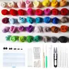 Poke Poke Divertido Feltro de Lã Kit de Material DIY Lã Cardada Colorida Venda Direta da Fábrica Feltro de Lã de Fibra Curta Espanhola