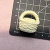 Bolsa de Hombro Colorida de Resina Tridimensional Cesta de Flores Cesta Tejida Llavero Colgante de Joyería DIY Accesorios para Casa de Juego