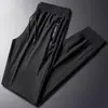 Pantalones de Trabajo Finos de Seda de Hielo de Verano para Hombre, Talla Grande, Pantalones Deportivos de Secado Rápido, Pantalones Largos Casuales Frescos para Trabajadores de Obra