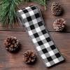 Decoraciones Navideñas Semanales Cinta de Lino a Cuadros Blanco y Negro Lazo DIY Cinta Decorativa Decoración Árbol de Navidad