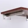 Estrutura de Suporte para Prateleira de Madeira de Aço Inoxidável Suporte de Carga Espessado em Uma Palavra Prateleira de Armazenamento de Parede Suporte para Placa de Camada Suporte Fixo para Prateleira de Madeira
