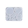 Yu Meiren Crystal Drop Glue DIY Resina Pet Tag Amor Gato Garra Pingente de Osso Redondo Molde de Silicone