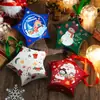 Cajas de Empaque Creativas de Dulces Navideños para Nochebuena, Cajas de Regalo Navideñas Personalizables, Cajas de Empaque de Regalo de Dulces con Forma de Estrella