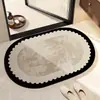 Tapete de chão fofo de diatomita estilo desenho animado para entrada de banheiro, antiderrapante, resistente à sujeira, lavável, tapete de banheiro absorvente