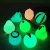 Nova Simulação Grande Fruta Micro Paisagem DIY Ornamento Luminoso Melancia Grande Luminosa Morango Grande Artesanato de Resina