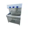 Fregadero Inteligente de Acero Inoxidable con Inducción para Lavado de Manos de Múltiples Estaciones Secador de Manos Totalmente Automático con Inducción Dispensador de Jabón
