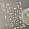 Pegatinas para Uñas de Estrella y Luna con Pan de Oro Estilo Europeo y Americano, Pegatinas para Uñas de Estrella y Luna en Relieve Dorado 3D Transfronterizas, Modelo Tj