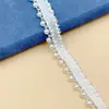 Explosivo encaje de cinta de perlas de un solo lado hecho a mano para ropa china étnica DIY accesorios decorativos accesorios