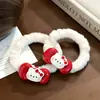 Lindo Gato Lazo para el Cabello Dibujo Animado Pareja Chica Dulce Alta Elasticidad Duradero Cola de Caballo Súper Lindo Sencillo Accesorio para el Cabello Cuerda para el Cabello para Mujeres