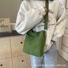 Bolsa de Lona para Mujer Nueva Moda Bolsa para Viaje de Negocios Estilo Occidental de Alta Gama Bolso Cuadrado Pequeño de Hombro Casual que Combina con Todo Bolso Cruzado