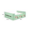 Caja de arena desechable para gatos portátil para exteriores inodoro para gatos antisalpicaduras caja de arena abierta para gatos caja de arena plegable