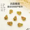 Pingentes esmaltados modernos estilo chinês, acessórios vintage de miçangas para DIY, pulseiras e colares feitos à mão, acessórios criativos