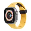 Adequado para Pulseira de Apple Watch S1-10 Geração Ultra Hermes Fivela Dobrável Monocromática Pulseira Esportiva de Silicone
