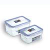 Caja de conservación de alimentos frescos, caja de plástico transparente, caja rectangular sellada, refrigerador, caja de almacenamiento de alimentos refrigerada comercial con tapa