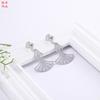 Pendientes Populares de Comercio Exterior Moda Popular Coreana Dongdaemun Falda de Baile Hanfu Pendientes de Acero Inoxidable de Dibujos Animados